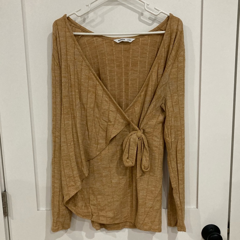 Large Maternity Yellow Sweater